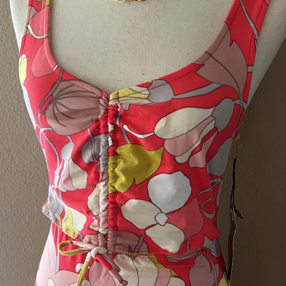 Tropical print summer maxi dress vacation - Picture 4 of 8
